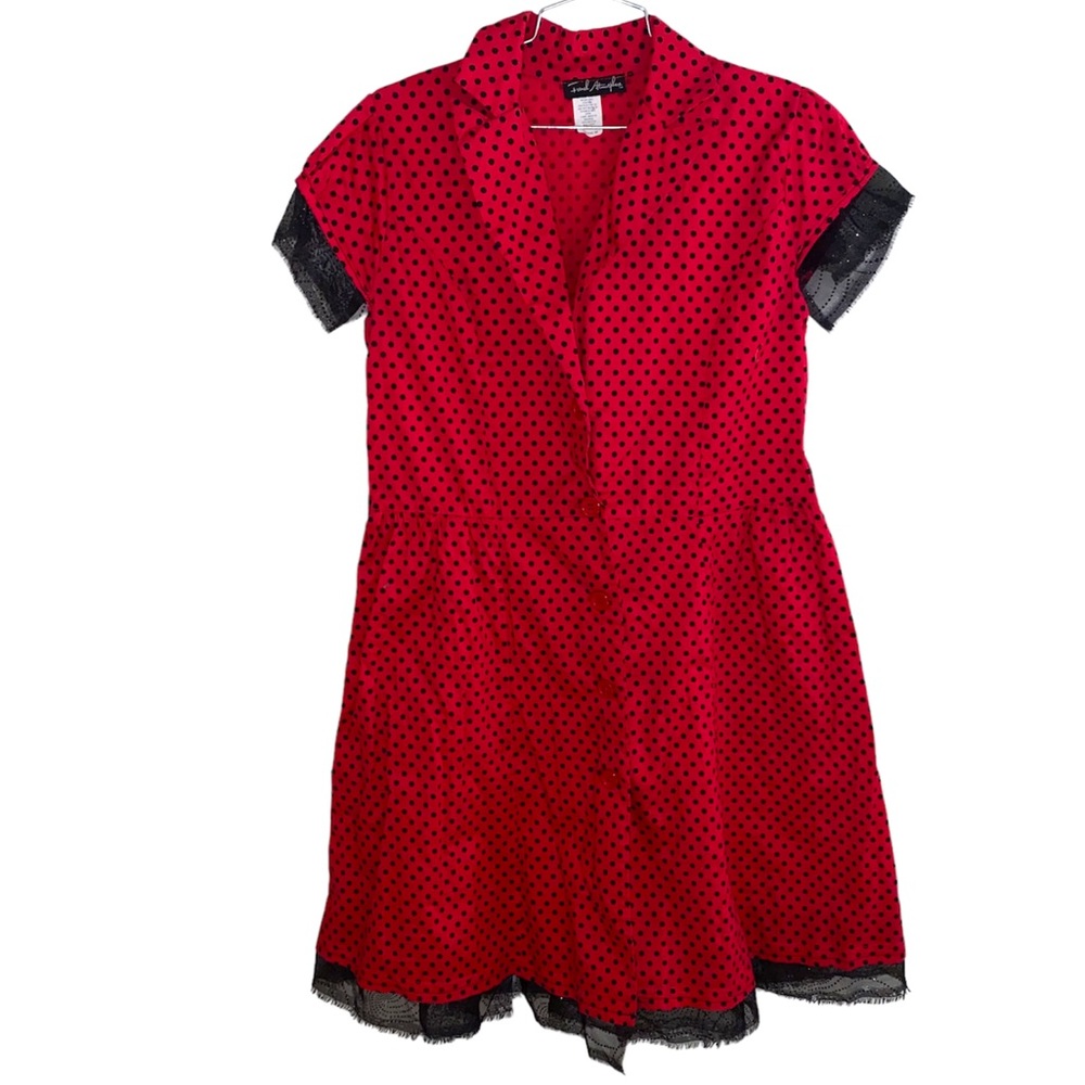 French Atmosphere Polka Dot Pinup Dress Size M